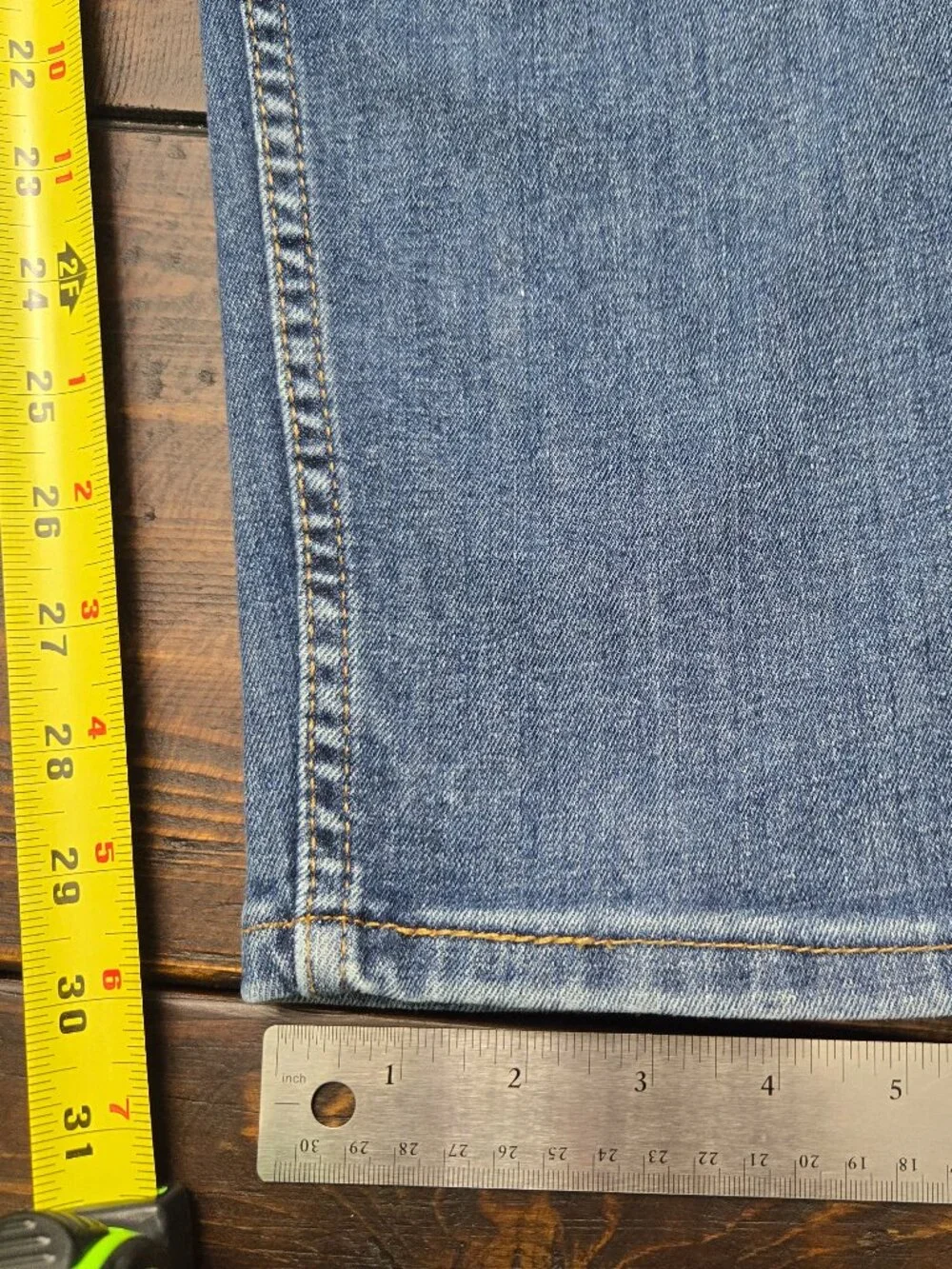 Levi's 512 Slim Taper Jeans Mens 36x34 (fit 34x30) Light Med Wash Stretch Denim